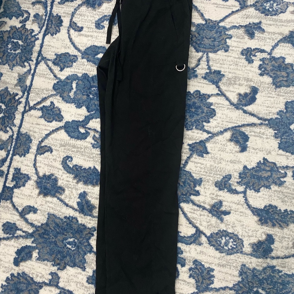 Grey's Anatomy Black Straight Leg Scrub Pants